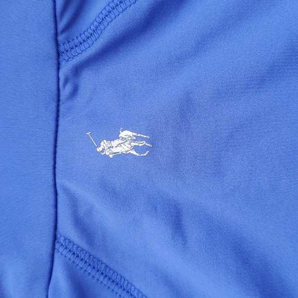 Polo Ralph Lauren Golf II Pullover Blue Gingham UPF 40+ Long Sleeve Top 6X Youth - Picture 8 of 9